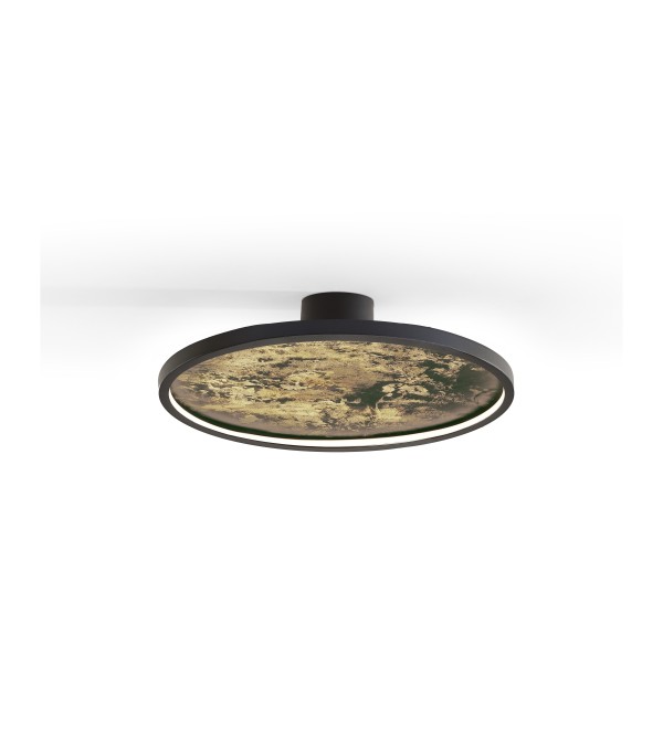 Настенный/потолочный светильник Stone CCT- черный LED D60