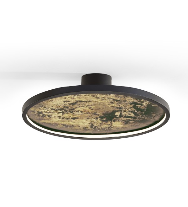 Настенный/потолочный светильник Stone CCT- черный LED D60