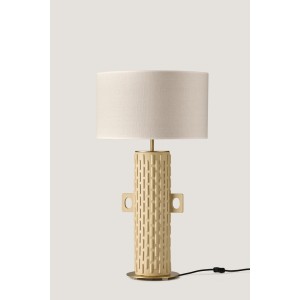 Настольная лампа Yut блестящее золото с абажуром 801011/41 