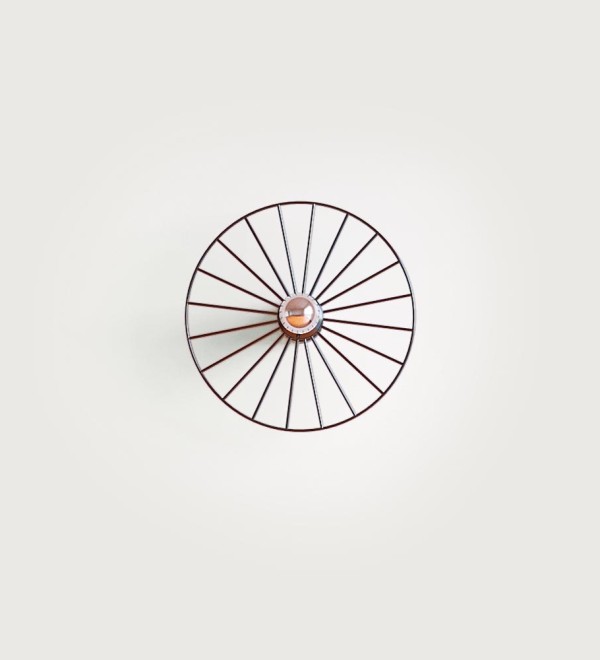 Бра Wheel 30 см черный + цоколь 5 см черный
