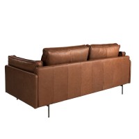 Диван 2-местный 6222 SL из табачно-коричневой кожи