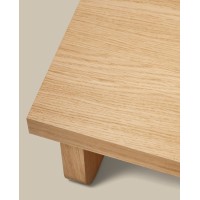 Oaq Журнальный столик из шпона дуба с натуральной отделкой 140 x 75 см