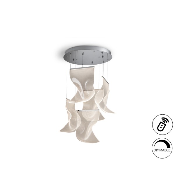 Люстра Velos II 5L хромированная DIM