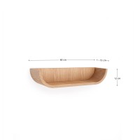 Salaya Полка из ламинированного ясеня в натуральной отделке 60 x 12