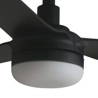 Черный вентилятор с освещением Punt M LED DC