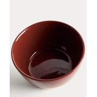 Керамическая чаша Doren бордового цвета