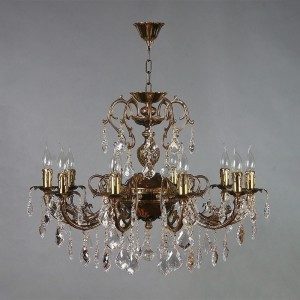 Люстра MANTRA Alicante Ambiente 10L 8888/10 PB Leaf Crystal