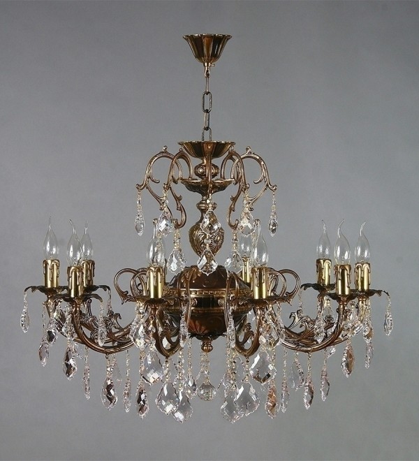 Люстра MANTRA Alicante Ambiente 10L 8888/10 PB Leaf Crystal