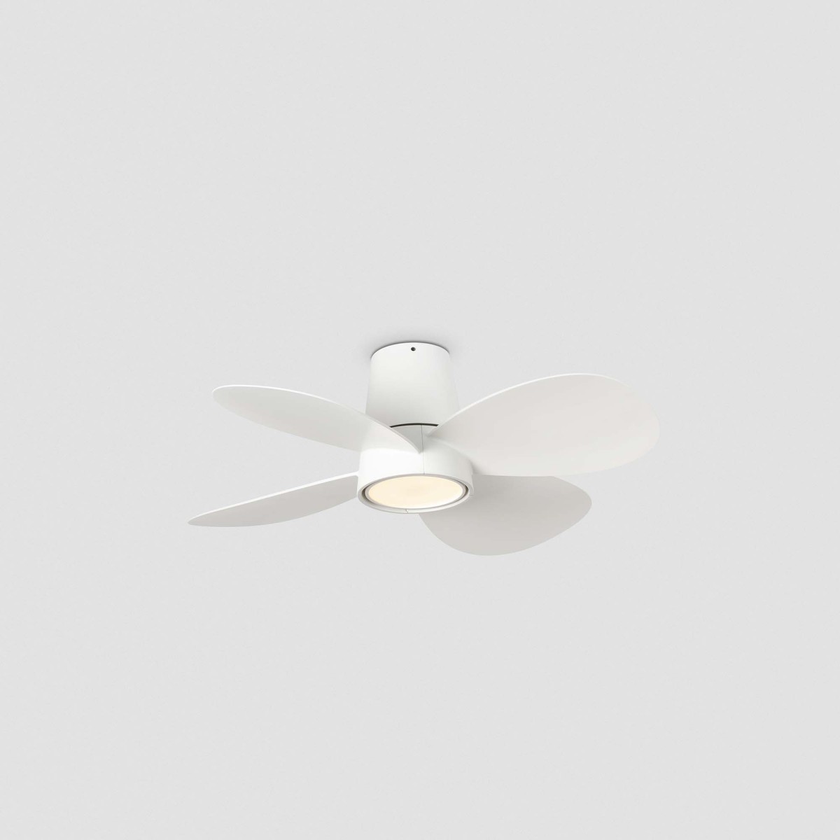 Потолочный вентилятор KLOVER S Ш800MM белый 4P 18W LED CCT DIM TUYA