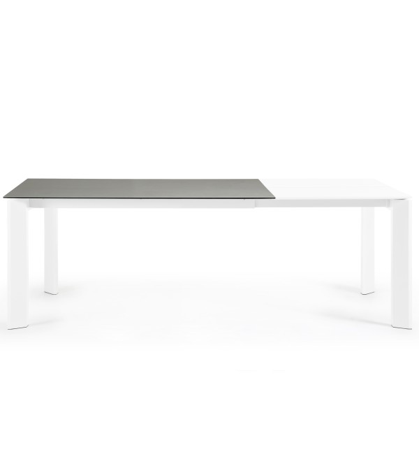 Стол Atta 160 (220) x90 белый керамика