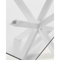 Стол Arya 160x90 стекло белый
