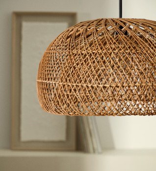 Isora Абажур из ротанга с натуральной отделкой Ø60 см