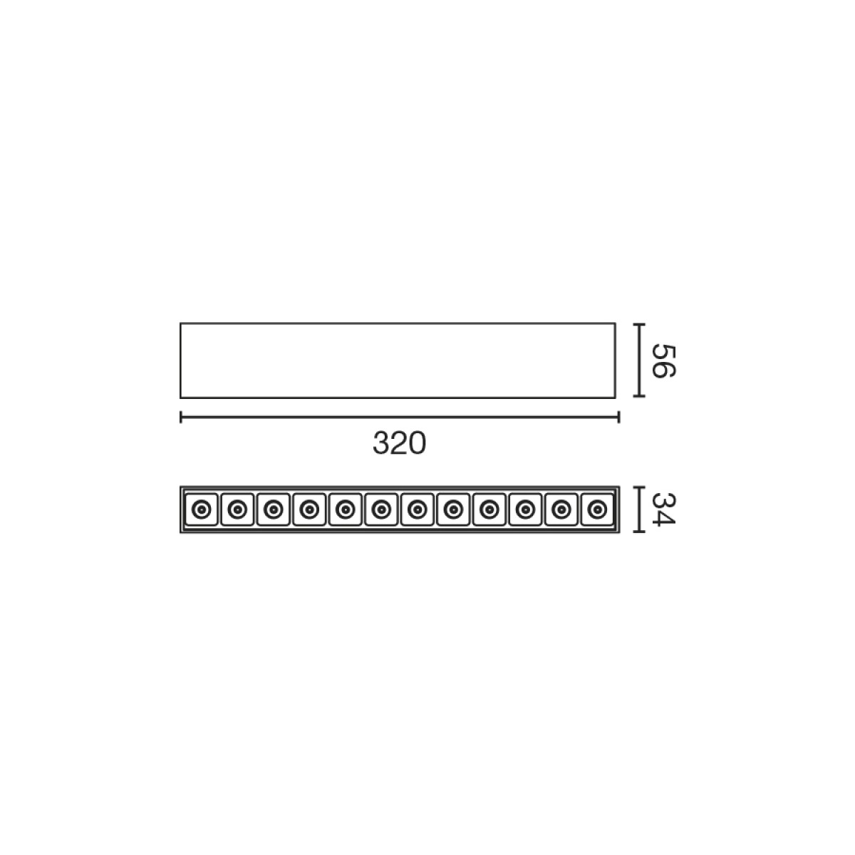 Светильник Neso Point 6 3000K 12° черный CASAMBI