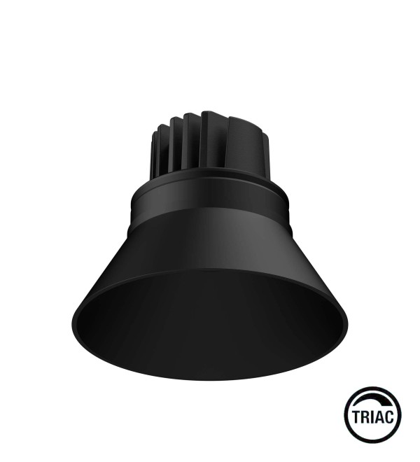Встраиваемый светильник ELIOS BELL IP20 10W черный 24є 3000K TRIAC