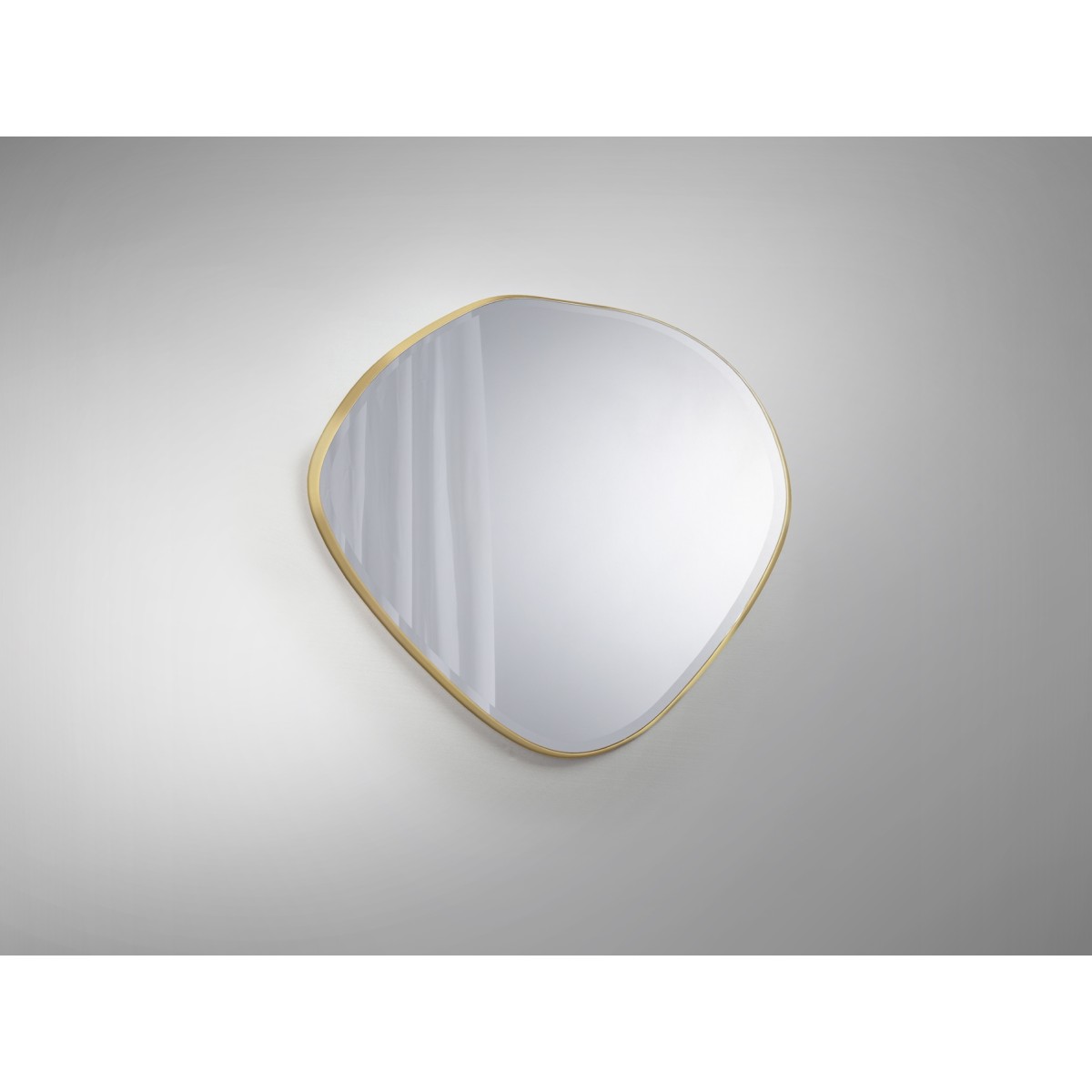 Зеркало овальное Mimo 80X80 золотое