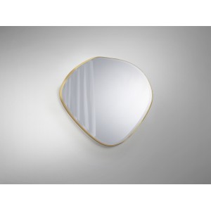 Зеркало овальное Mimo 80X80 золотое