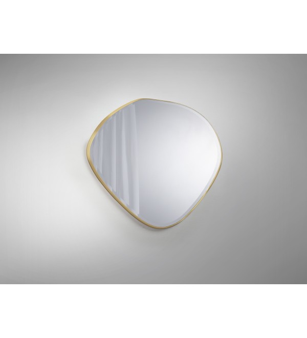 Зеркало овальное Mimo 80X80 золотое