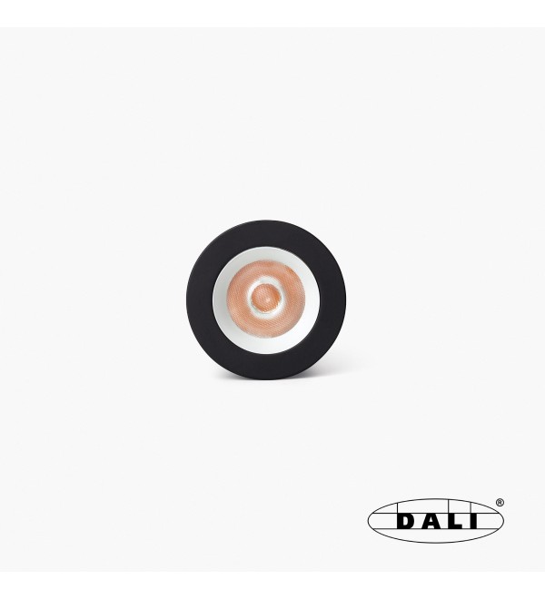 Uno черный/белый встраиваемый даунлайт 8W 11° 2700K CRI90 DALI