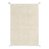 Хлопковый ковер Lillaland Узор чешуя натуральная 160*230
