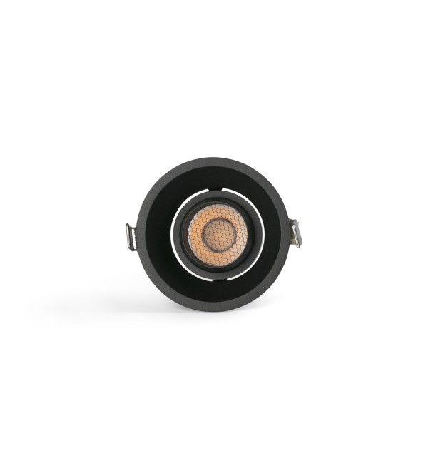 TULIPA Встраиваемый светильник 10W 2700K CRI90 24° черный TRIAC
