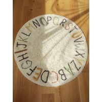 Ковер круглый Алфавит Round ABC (разноцветный) 120D