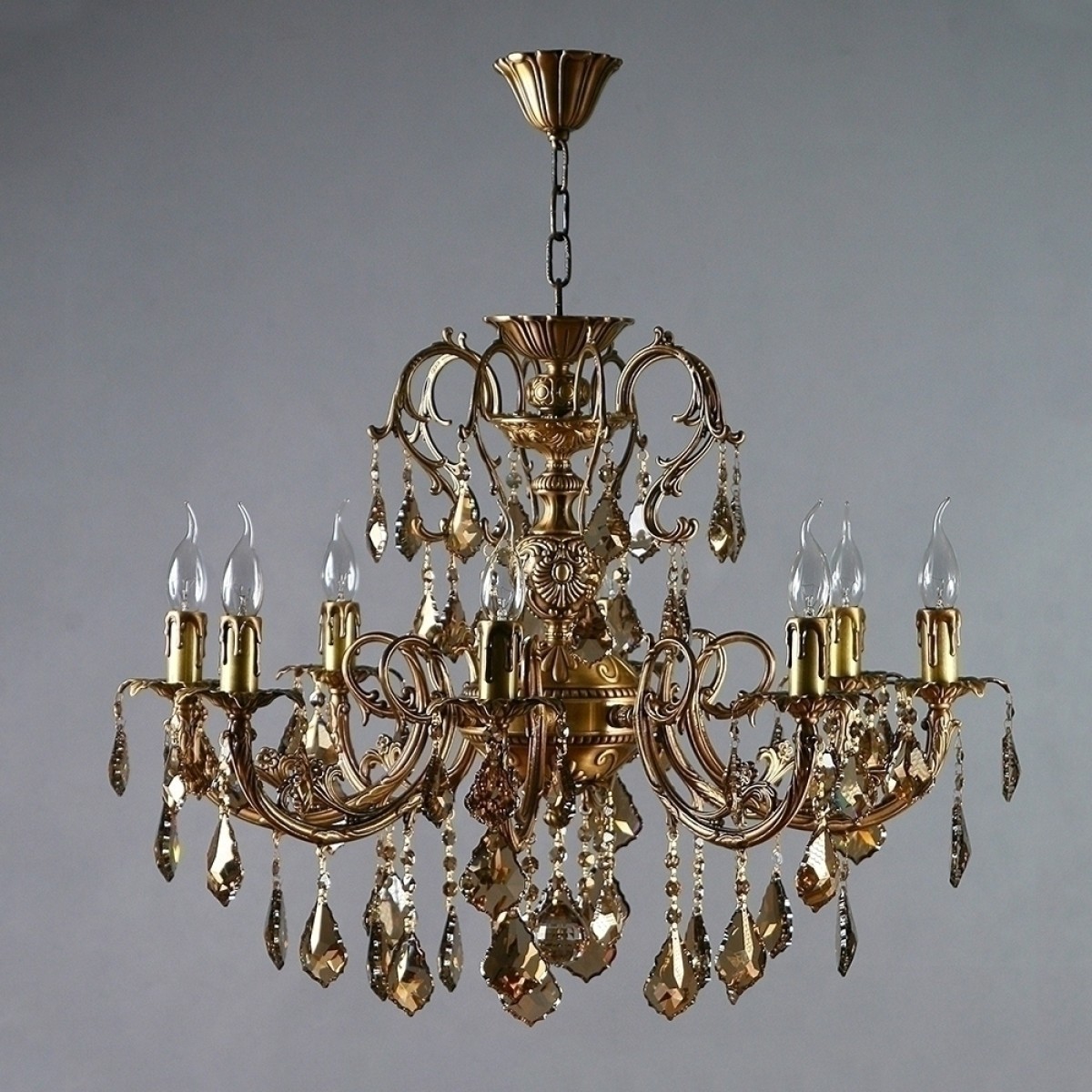 Люстра MANTRA Alicante Ambiente 8L 8888/8 AB Honey Leaf