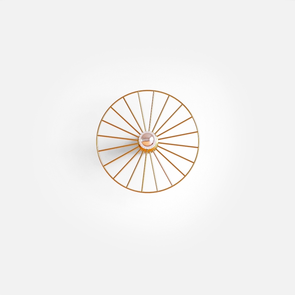 Диск металлический для бра Wheel Ø30 золотой