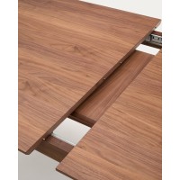 Стол раздвижной Elan из шпона и массива ореха 200 (260) x 100