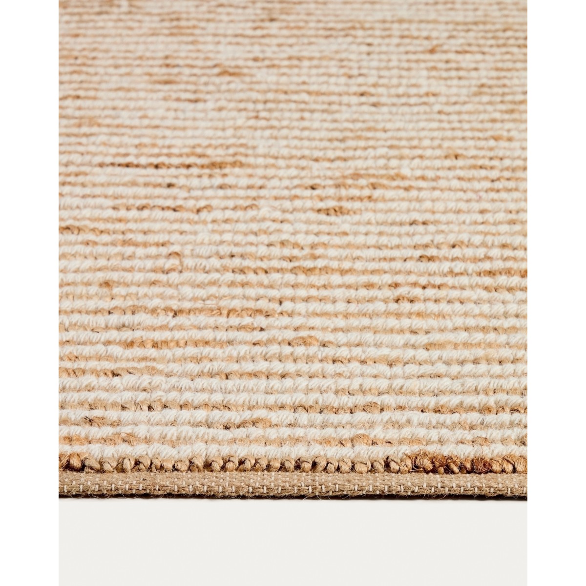 Ковер Derule бежевый из джута и шерсти 200 x 300см