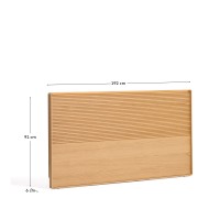 Изголовье Norlen из дубового шпона с натуральной отделкой, LED для кровати до 180 см
