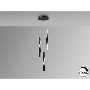 Люстра Twist 3L черная