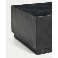 Журнальный столик Sorein из черного мрамора 100 x 50 см