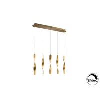 Люстра Twist 5L золотая