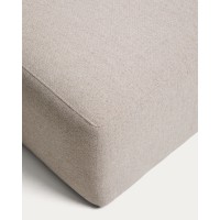 Пуф Blok из бежевого шенилла, 90x104 см