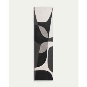 Абстрактная черно-белая картина Onure, 45 x 180 см