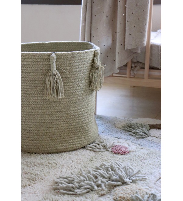 Корзина Древесный оливковая 30*30