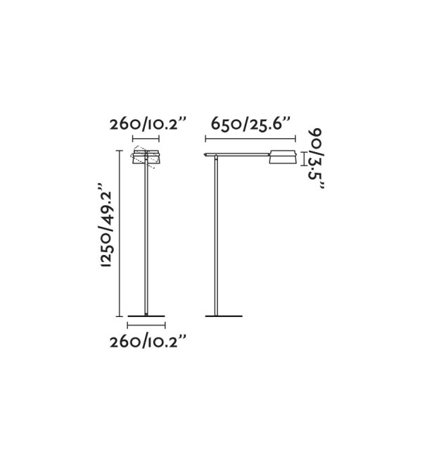 Торшер Loop ясень LED 6W 2700K
