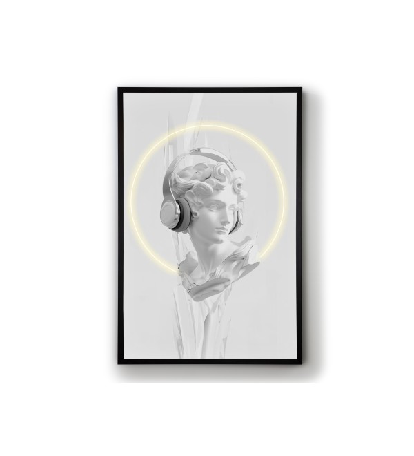 Картина Busto белый LED 80X120