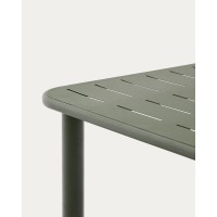 Уличный стол Brai из оцинкованной стали зелёного цвета 180 x 90 см