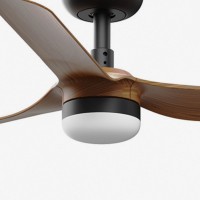 Потолочный вентилятор MINI PUNT S Ш900mm черный 3 P темное дерево 10W CCT