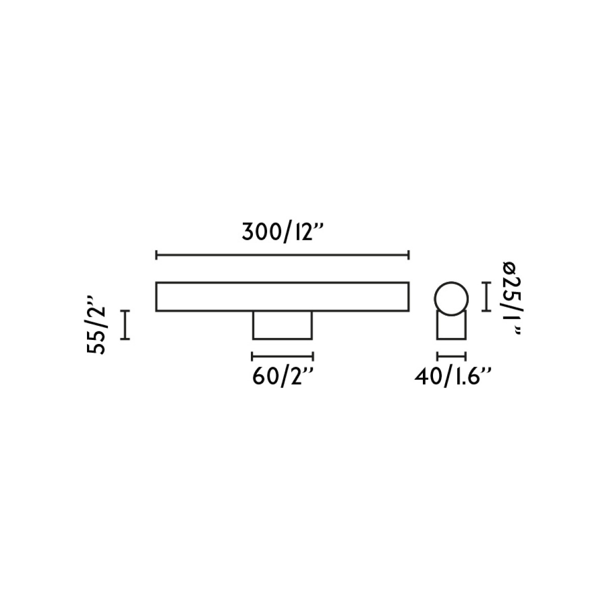 CALMA Настенный светильник LINESTRA синий 5W 2700K