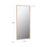 Зеркало Yvaine натуральная отделка 80 x 180 cm