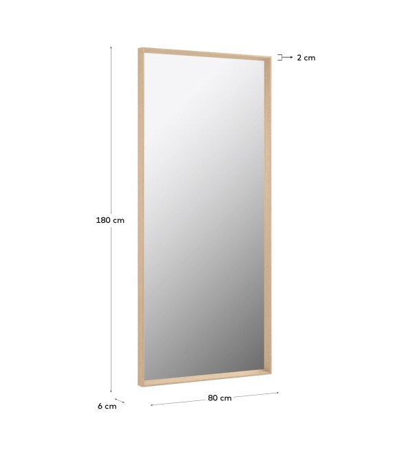 Зеркало Yvaine натуральная отделка 80 x 180 cm