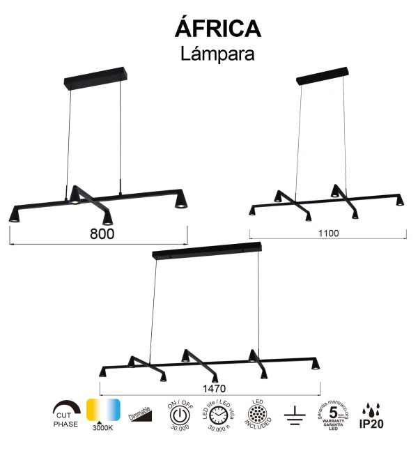 9409 Люстра подвесная MANTRA AFRICA
