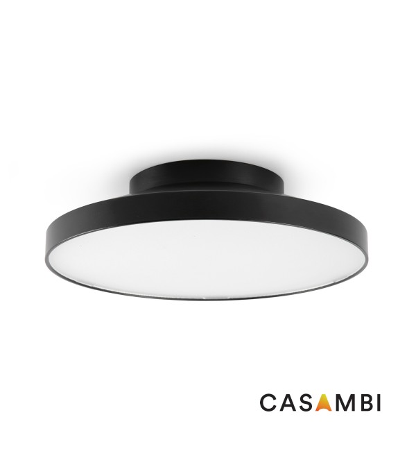 TAK Потолочный светильник 20W черный PRISM. 4000K CRI90 CASAMBI