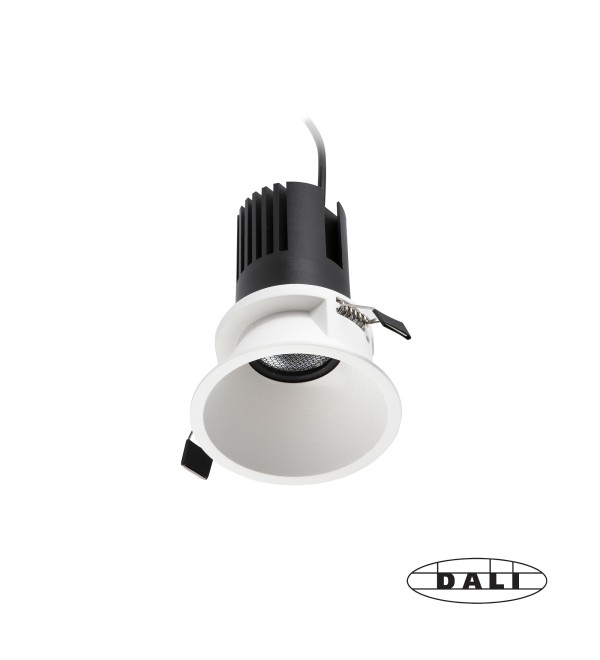 Tulipa Белый встраиваемый даунлайт 7W 15° 2700K CRI90 DALI