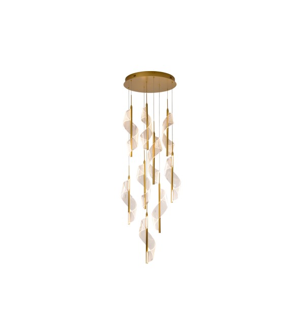 Люстра Velas 9L золотая DIM