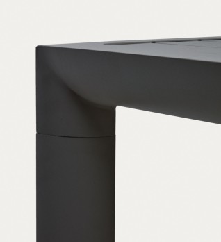 Culip Алюминиевый уличный стол с порошковым покрытием серого цвета 180 x 90 см
