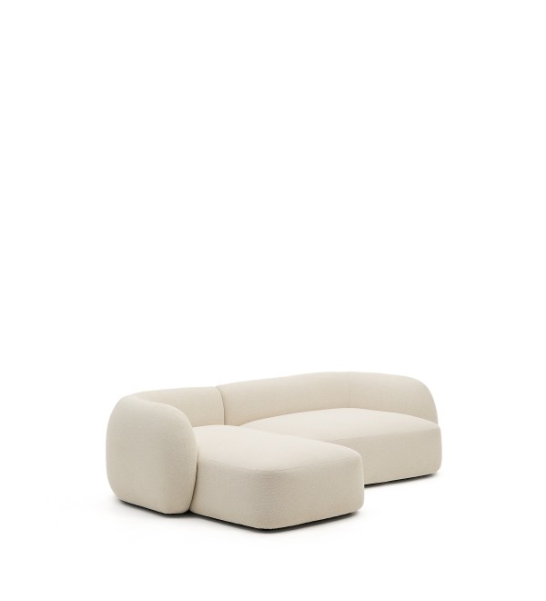Модульный диван Martina 3-местный с левым шезлонгом, цвет экрю, 287 см