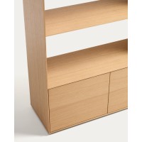 Стеллаж Visala с 1 открытой полкой из дубового шпона, 90 x 106 см
